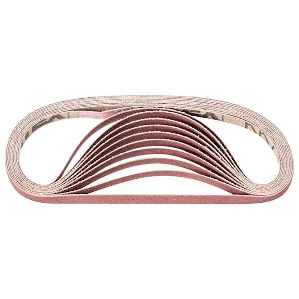 Pferd Coated Belt, Al/Oxd, 1/4"x12", 120 Grit, 1/4" W, 12" L, Coated, Aluminum Oxide, 120 Grit 48966 - main